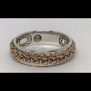 John Hardy men’s .925 bronze braided sz 10 ring